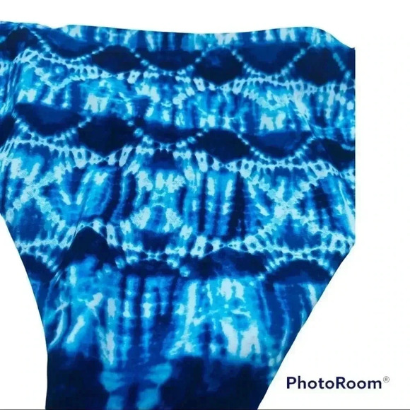 NWT Leilani blue tie dye swimsuit bottom size 16 - Picture 2 of 8